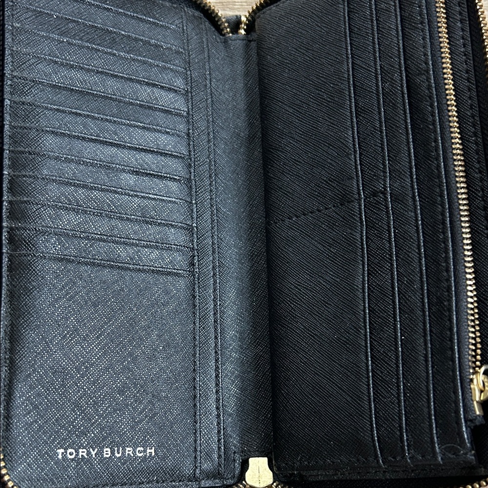 Tory Burch Black Patterned Wallet - image 2